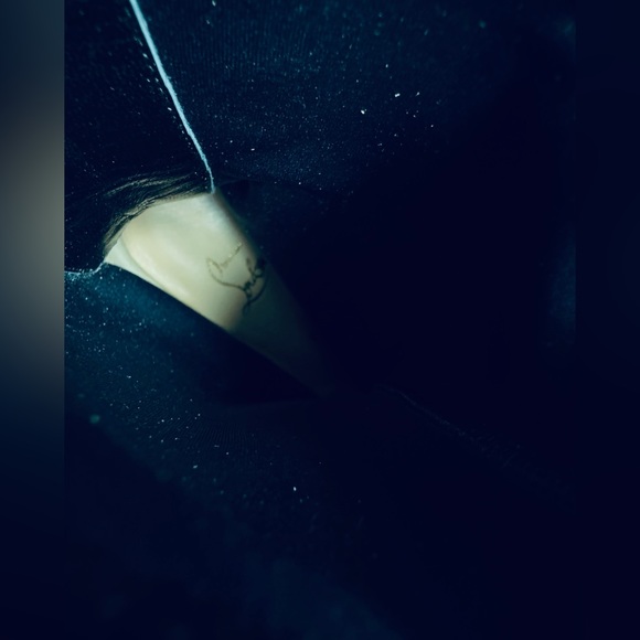 Auth Christian Louboutin Suede Stretch Mid  Gena 85 Boots . Eu 37.5 US 7.5 - Picture 17 of 17